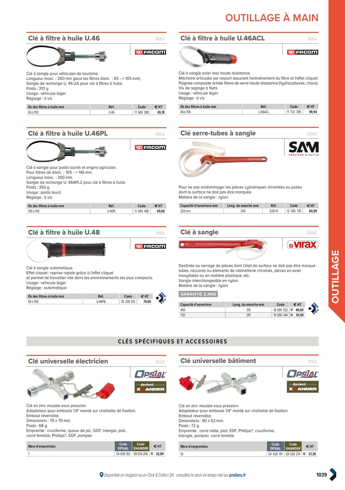 Catalogue PRO&DISPO L'OFFRE 100% STOCK DE PROLIANS, page 01041