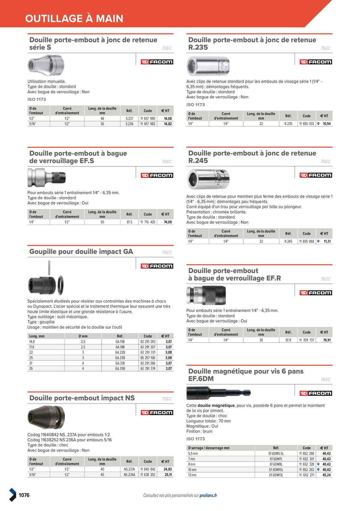 Catalogue PRO&DISPO L'OFFRE 100% STOCK DE PROLIANS, page 01078