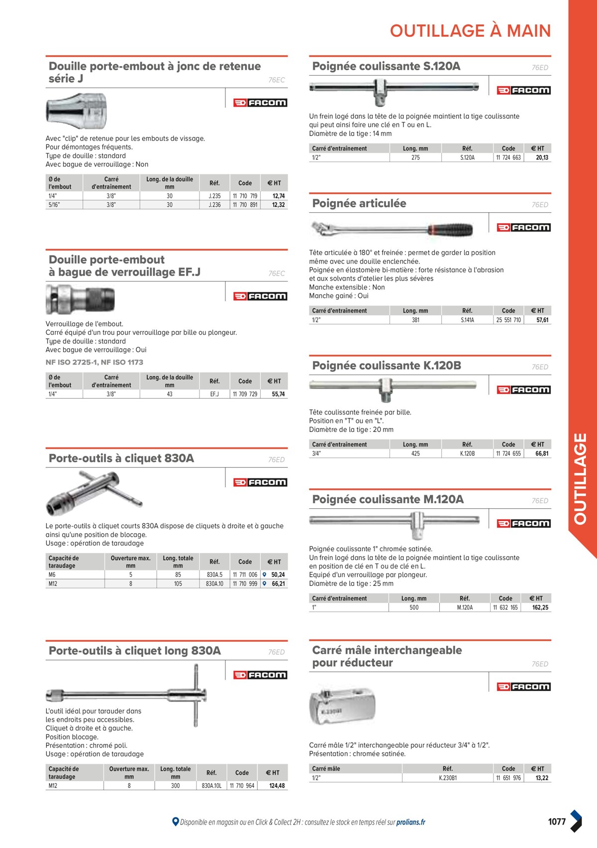 Catalogue PRO&DISPO L'OFFRE 100% STOCK DE PROLIANS, page 01079