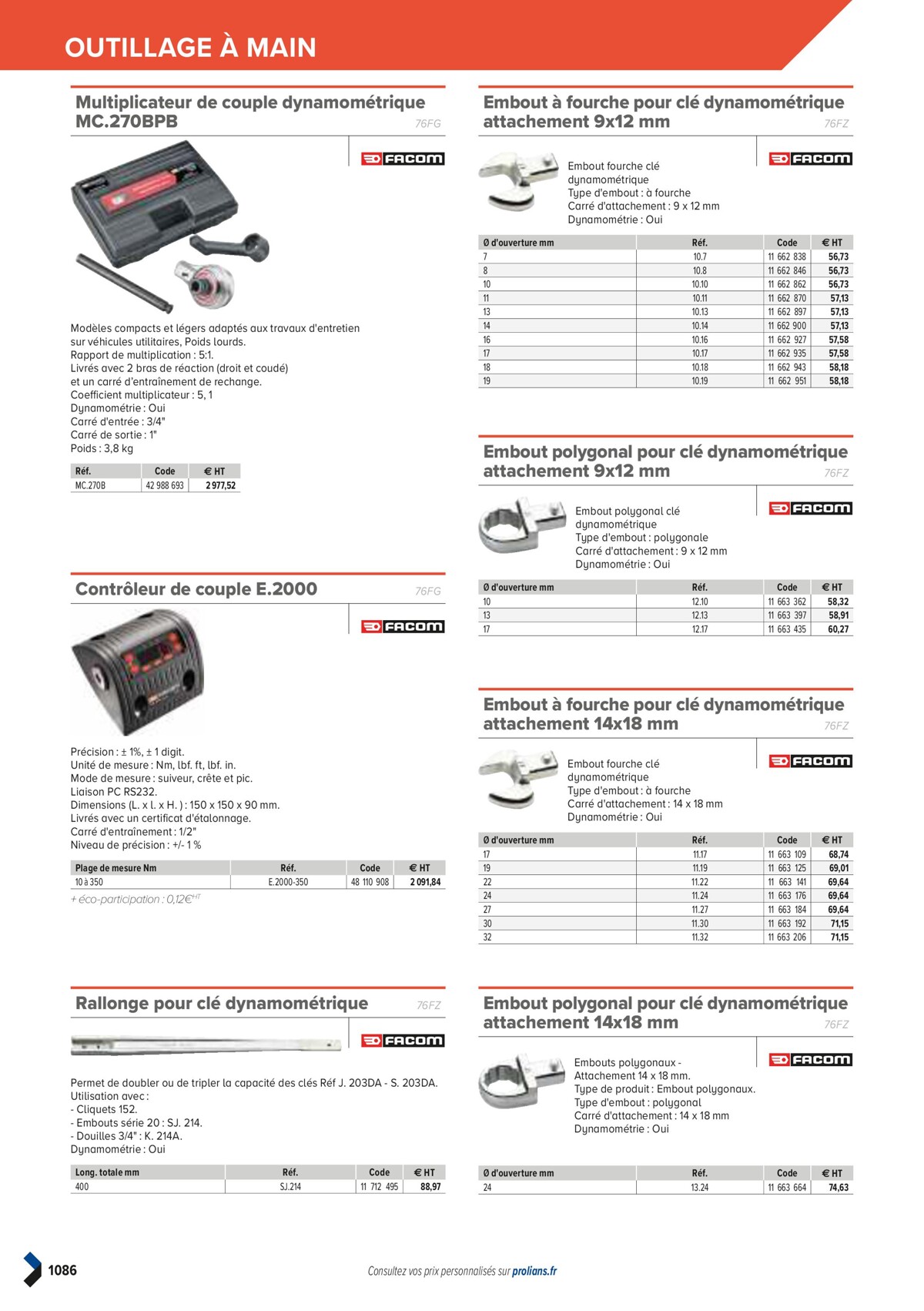 Catalogue PRO&DISPO L'OFFRE 100% STOCK DE PROLIANS, page 01088