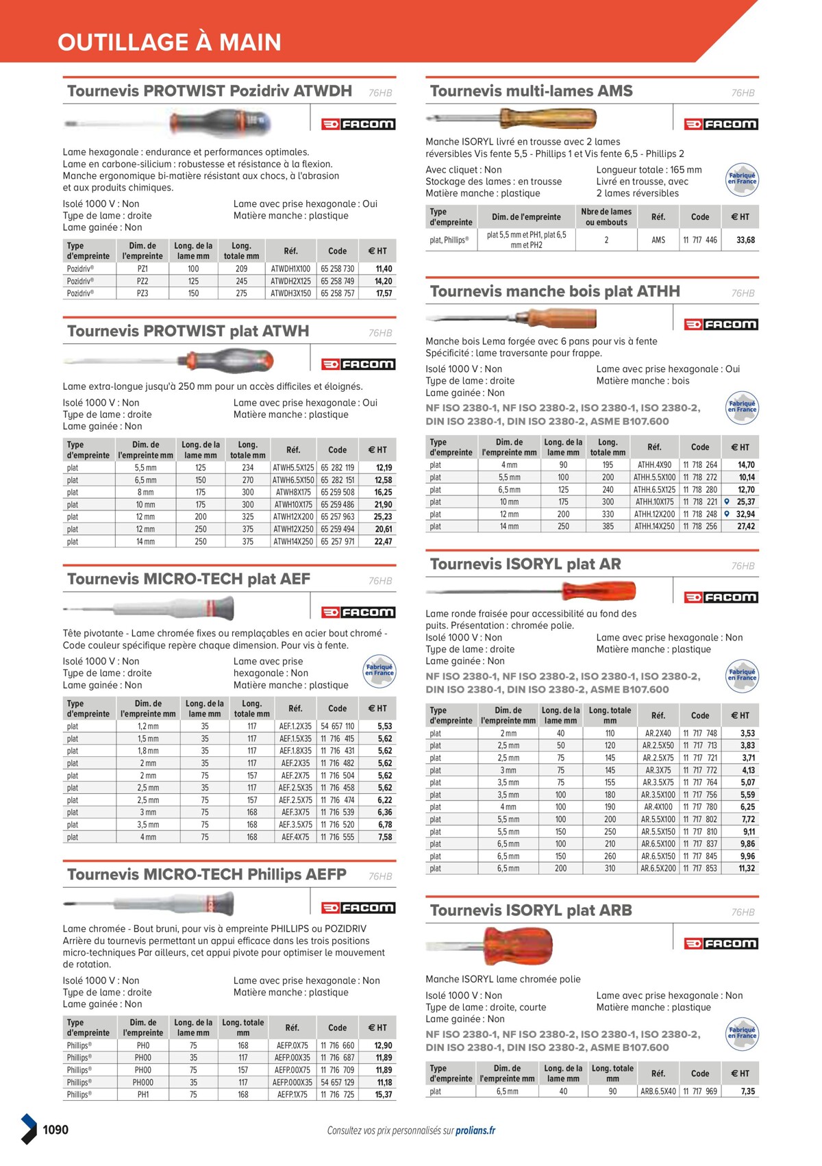 Catalogue PRO&DISPO L'OFFRE 100% STOCK DE PROLIANS, page 01092