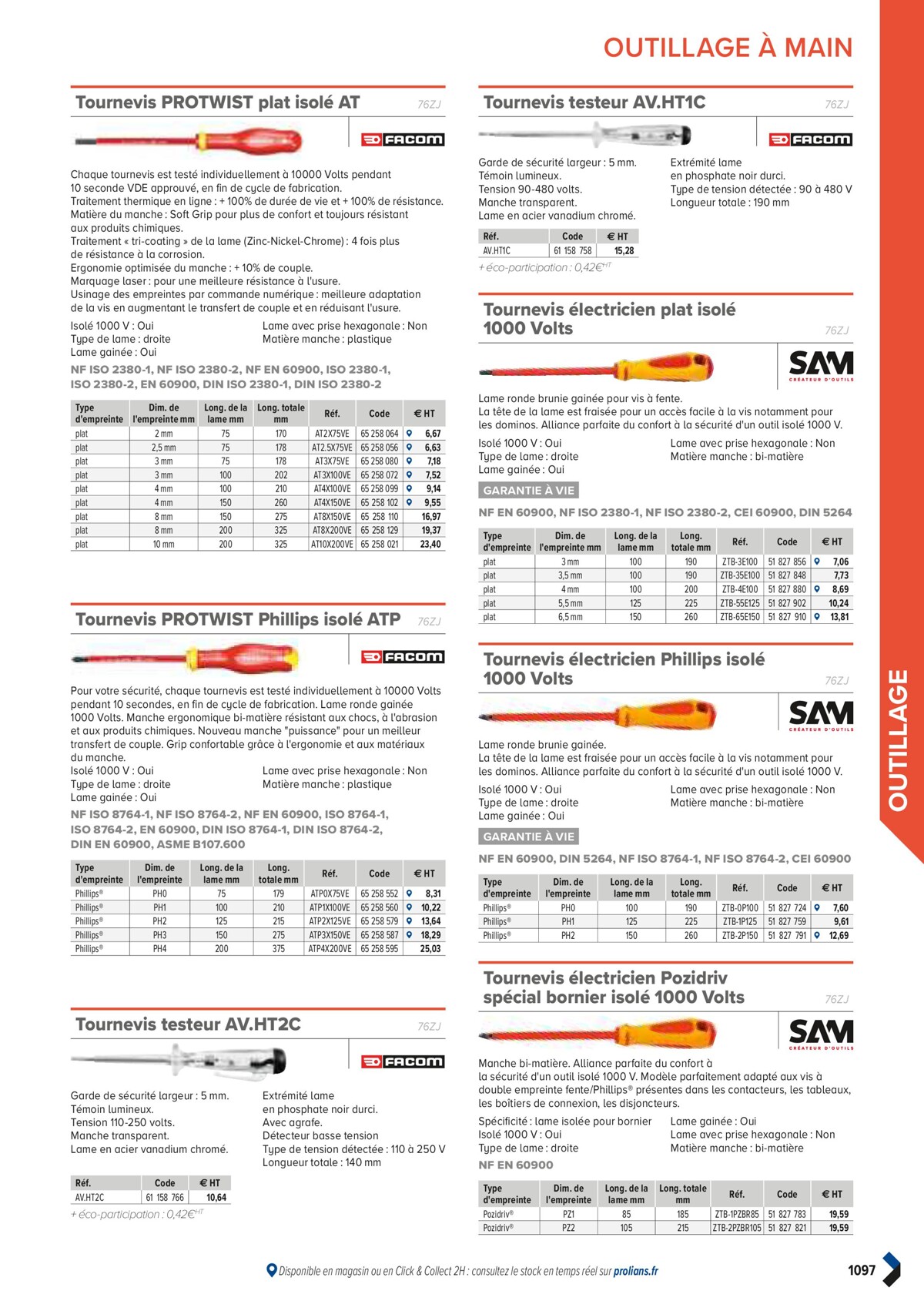 Catalogue PRO&DISPO L'OFFRE 100% STOCK DE PROLIANS, page 01099