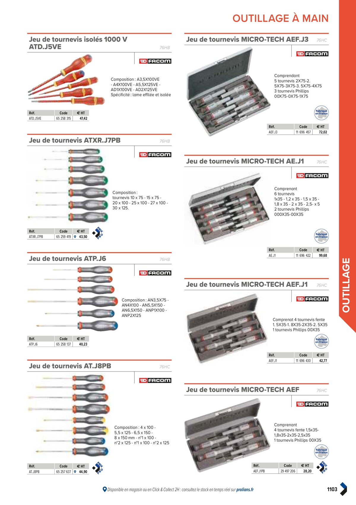 Catalogue PRO&DISPO L'OFFRE 100% STOCK DE PROLIANS, page 01105