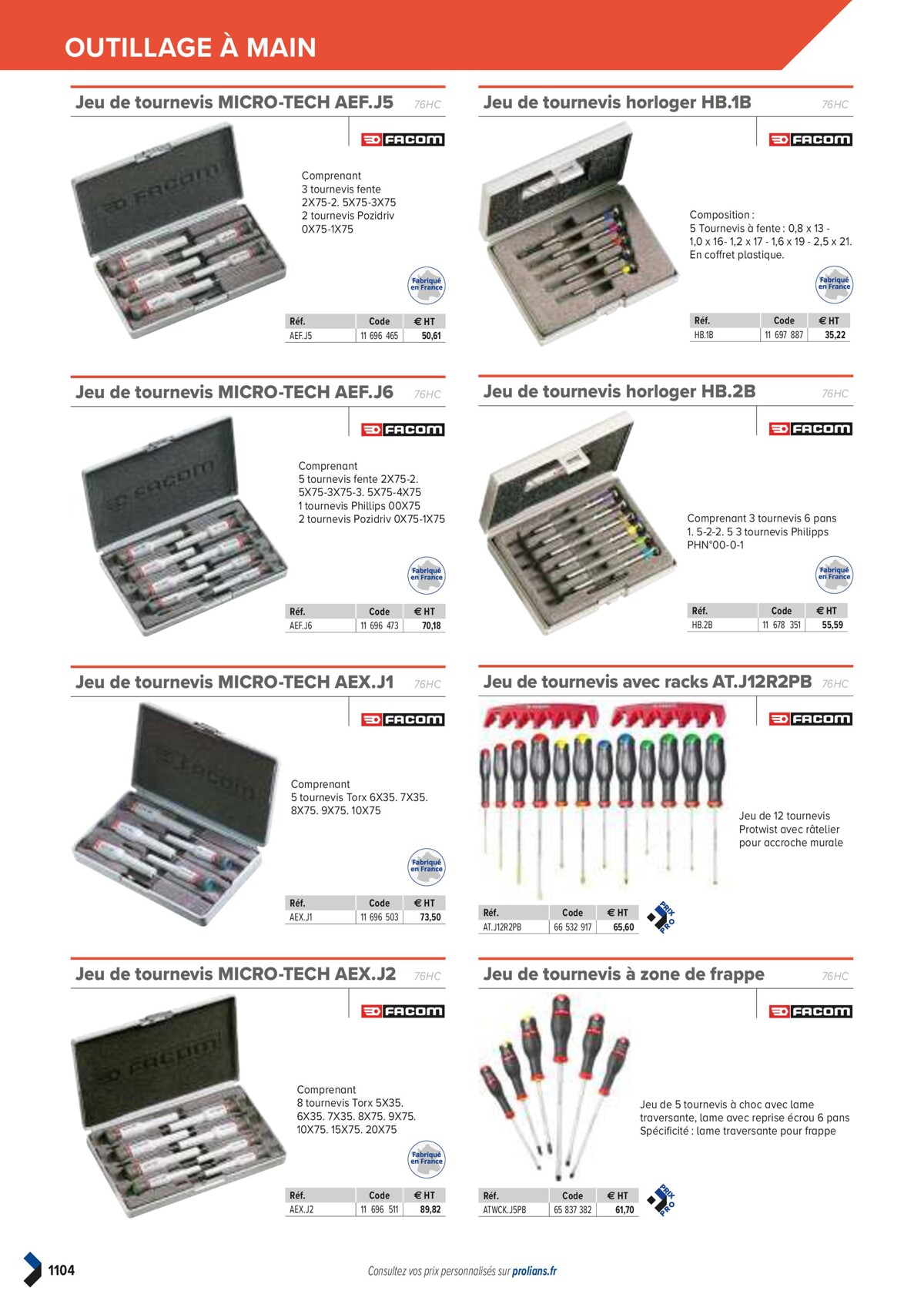 Catalogue PRO&DISPO L'OFFRE 100% STOCK DE PROLIANS, page 01106