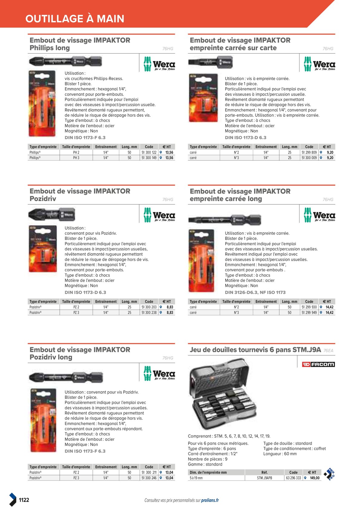 Catalogue PRO&DISPO L'OFFRE 100% STOCK DE PROLIANS, page 01124