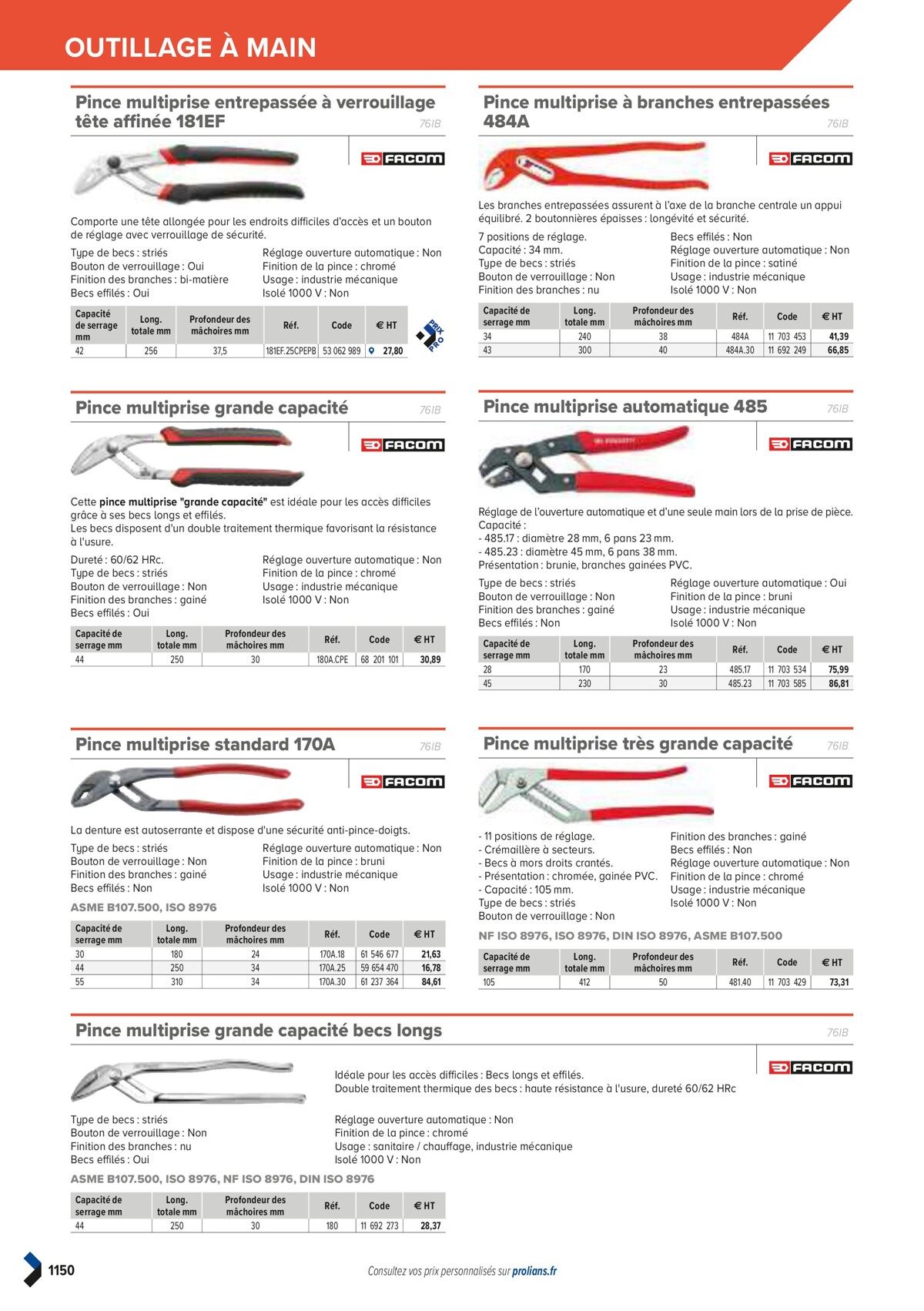 Catalogue PRO&DISPO L'OFFRE 100% STOCK DE PROLIANS, page 01152