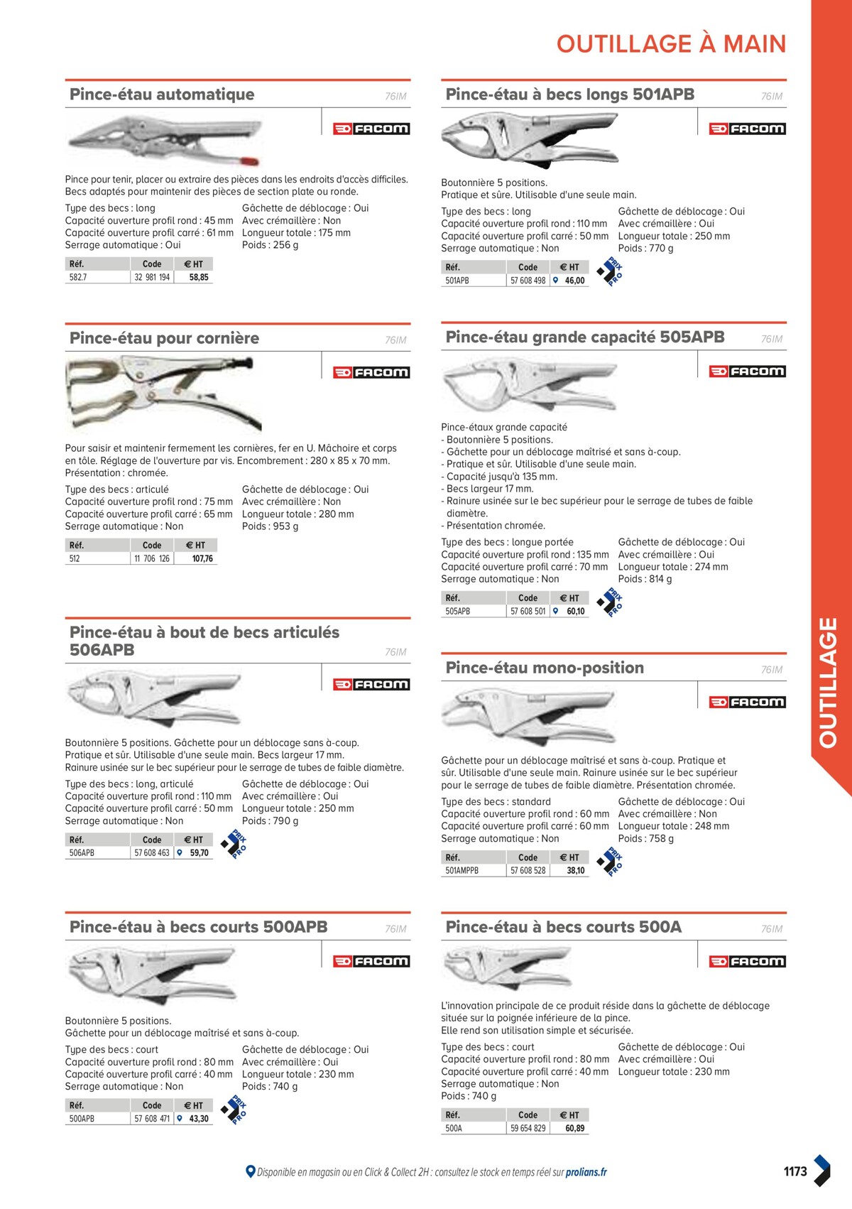 Catalogue PRO&DISPO L'OFFRE 100% STOCK DE PROLIANS, page 01175