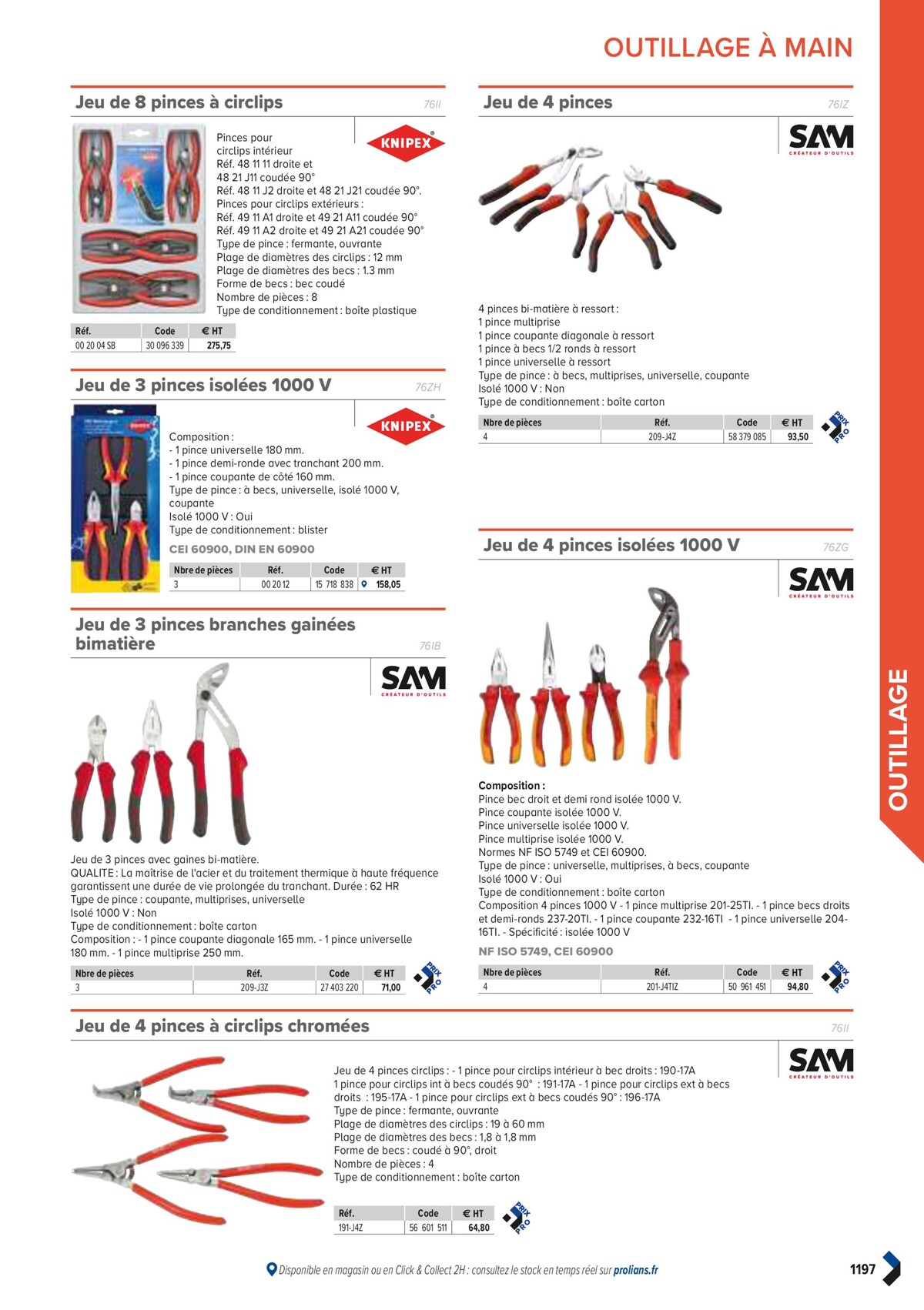 Catalogue PRO&DISPO L'OFFRE 100% STOCK DE PROLIANS, page 01199