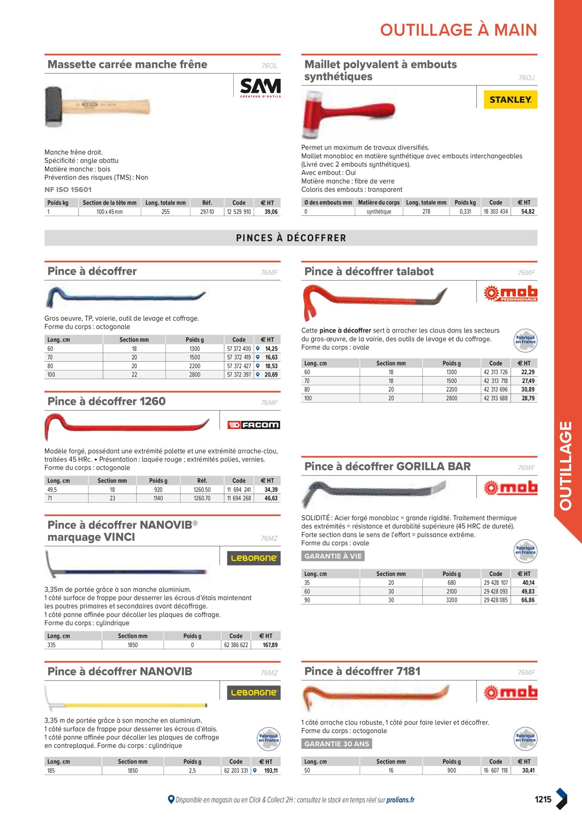 Catalogue PRO&DISPO L'OFFRE 100% STOCK DE PROLIANS, page 01217