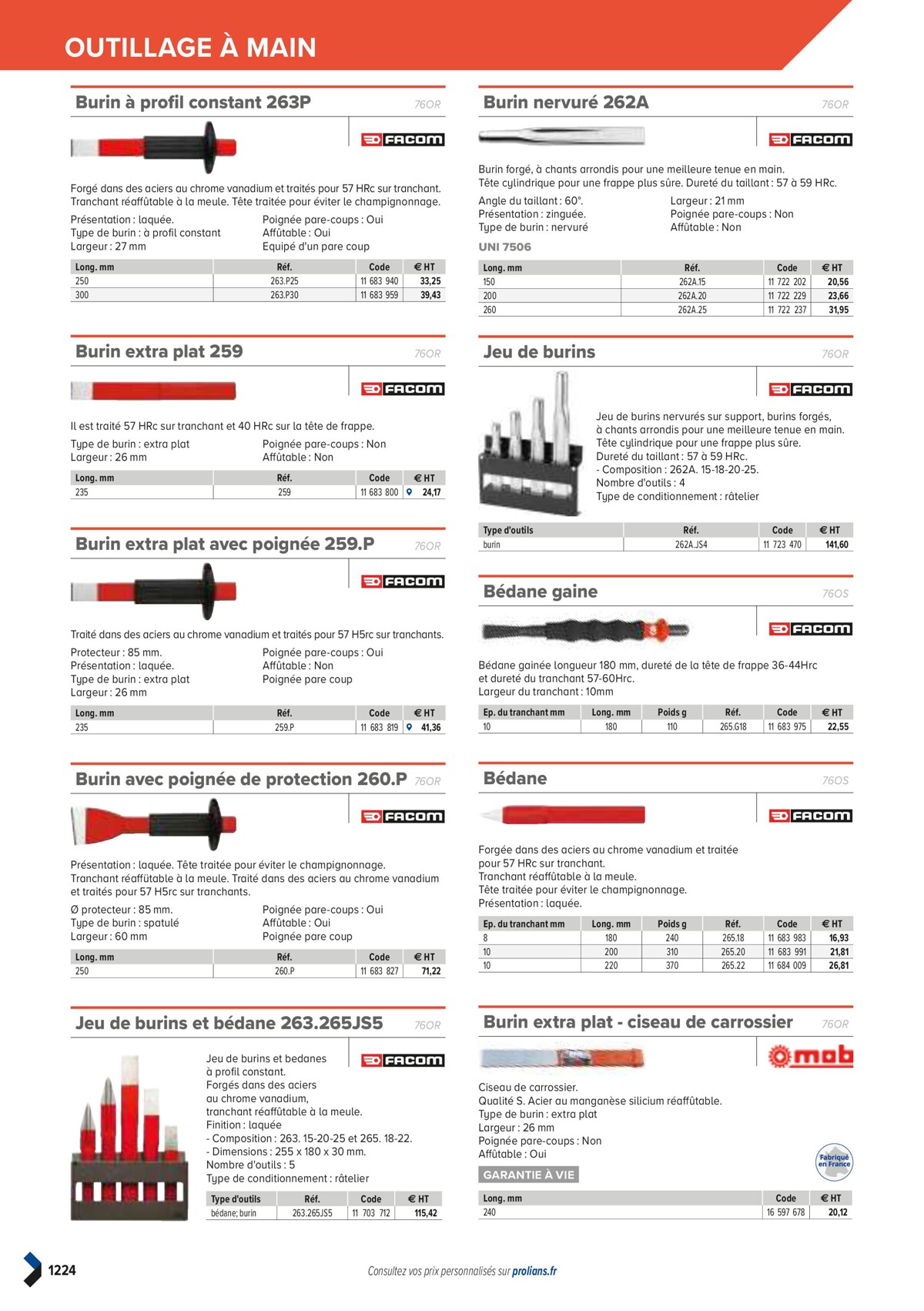 Catalogue PRO&DISPO L'OFFRE 100% STOCK DE PROLIANS, page 01226