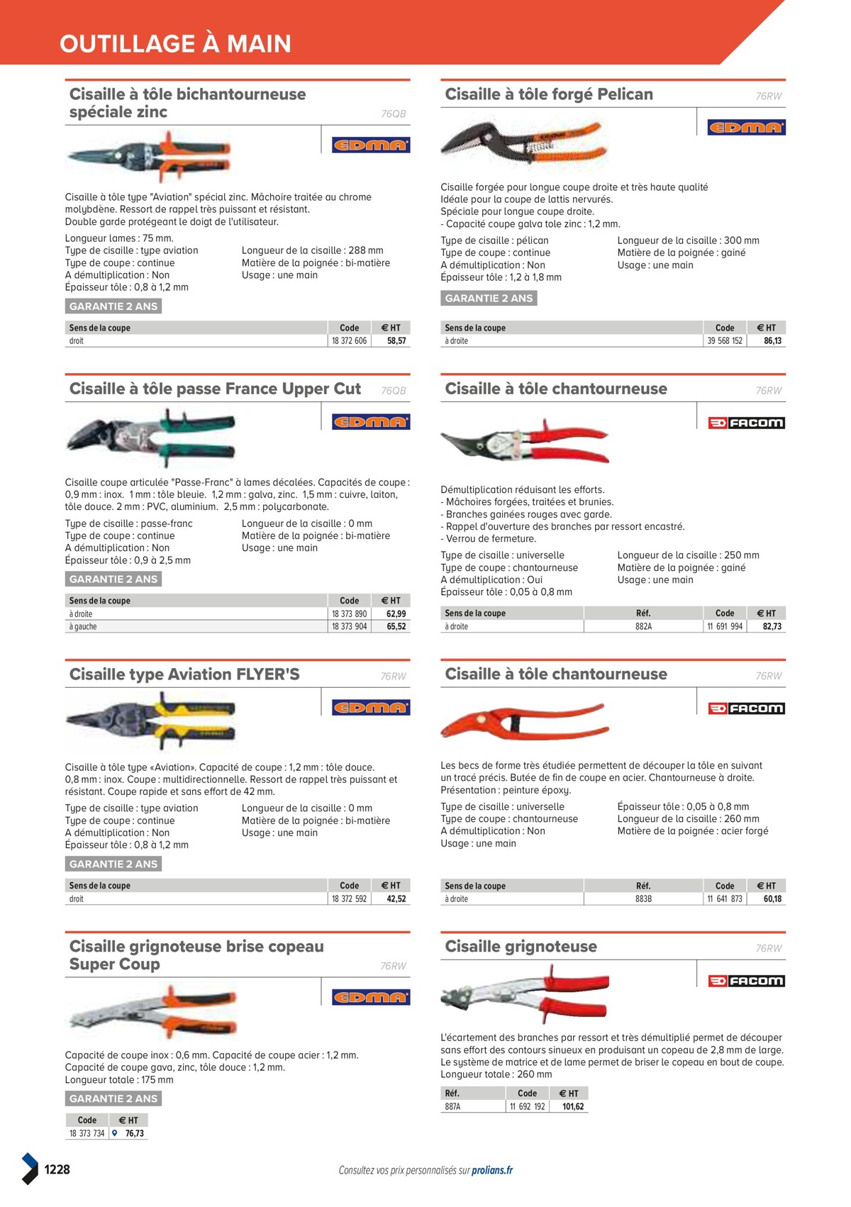 Catalogue PRO&DISPO L'OFFRE 100% STOCK DE PROLIANS, page 01230