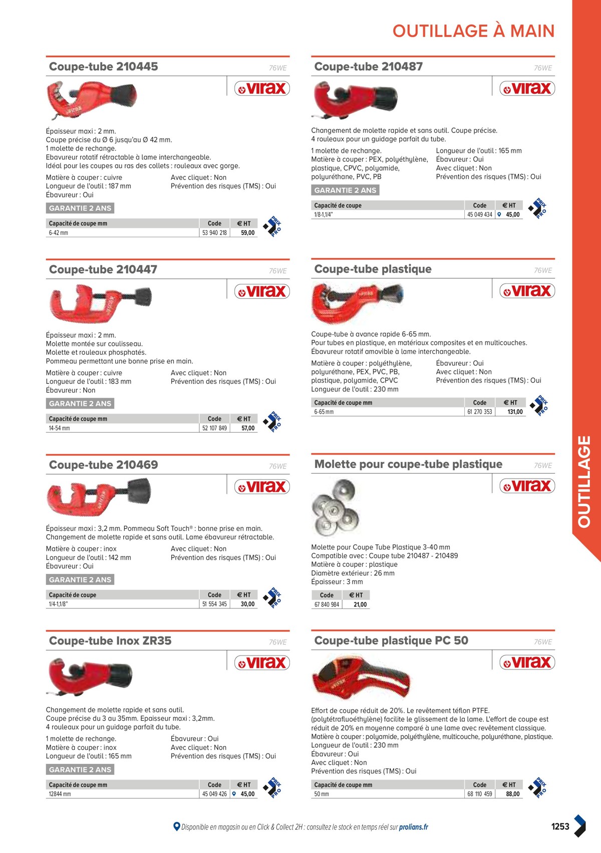 Catalogue PRO&DISPO L'OFFRE 100% STOCK DE PROLIANS, page 01255