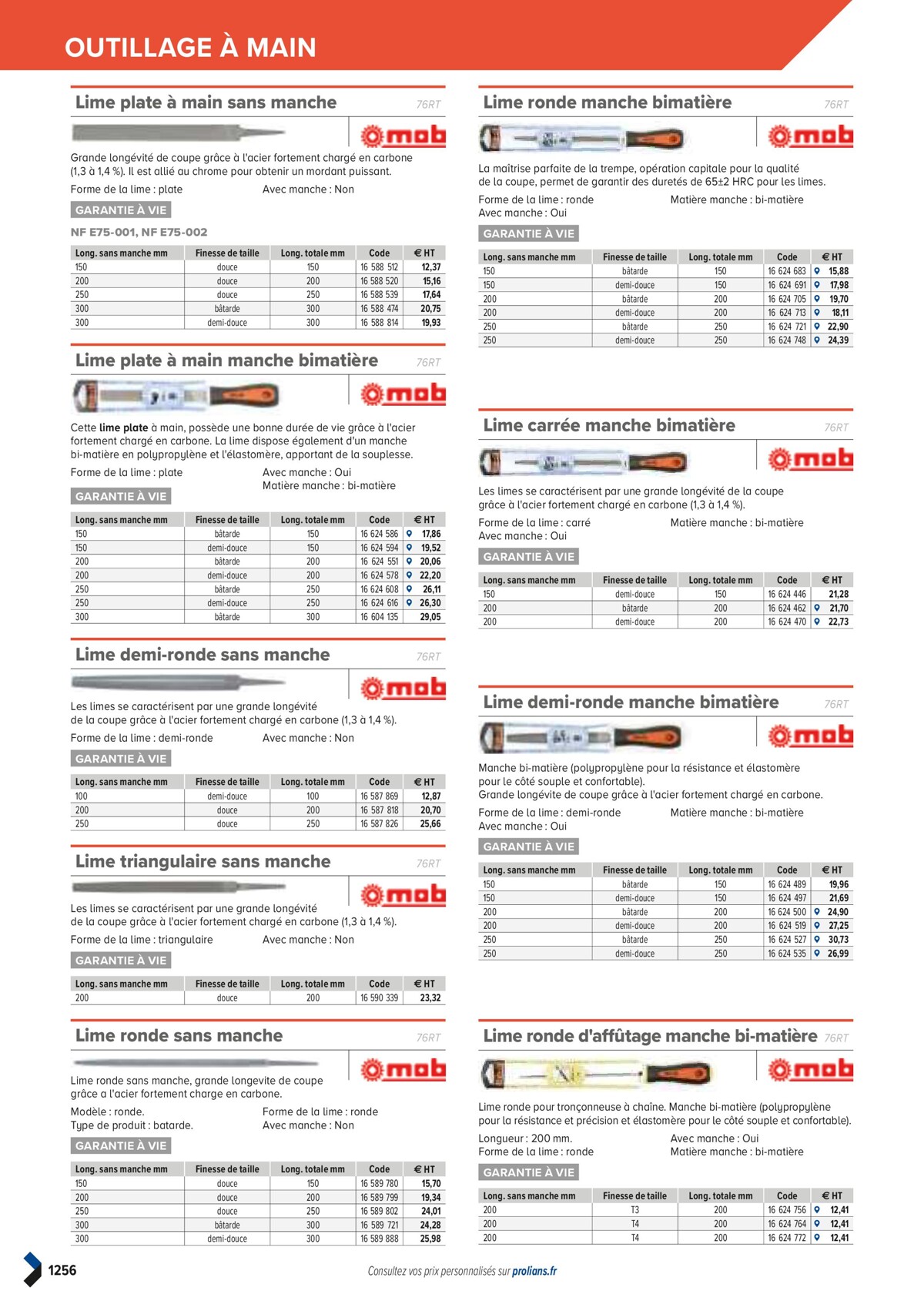 Catalogue PRO&DISPO L'OFFRE 100% STOCK DE PROLIANS, page 01258