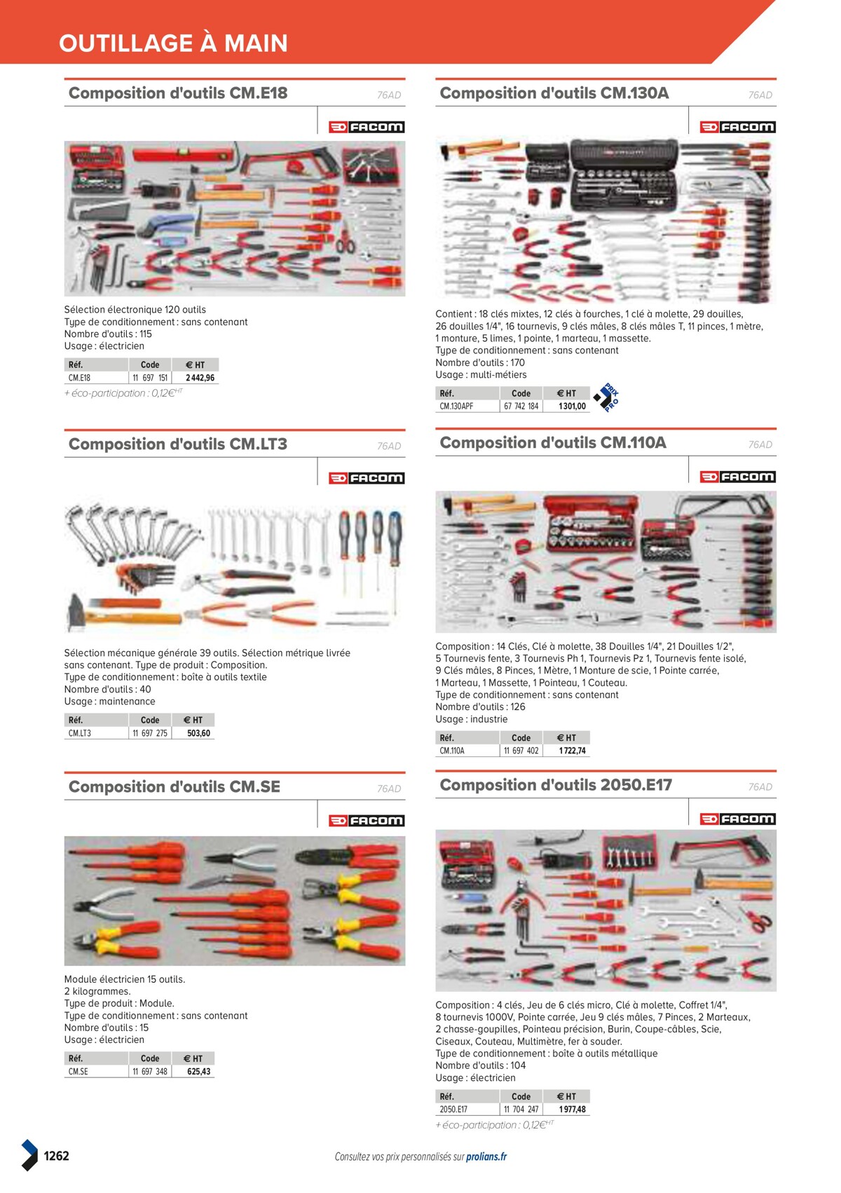 Catalogue PRO&DISPO L'OFFRE 100% STOCK DE PROLIANS, page 01264