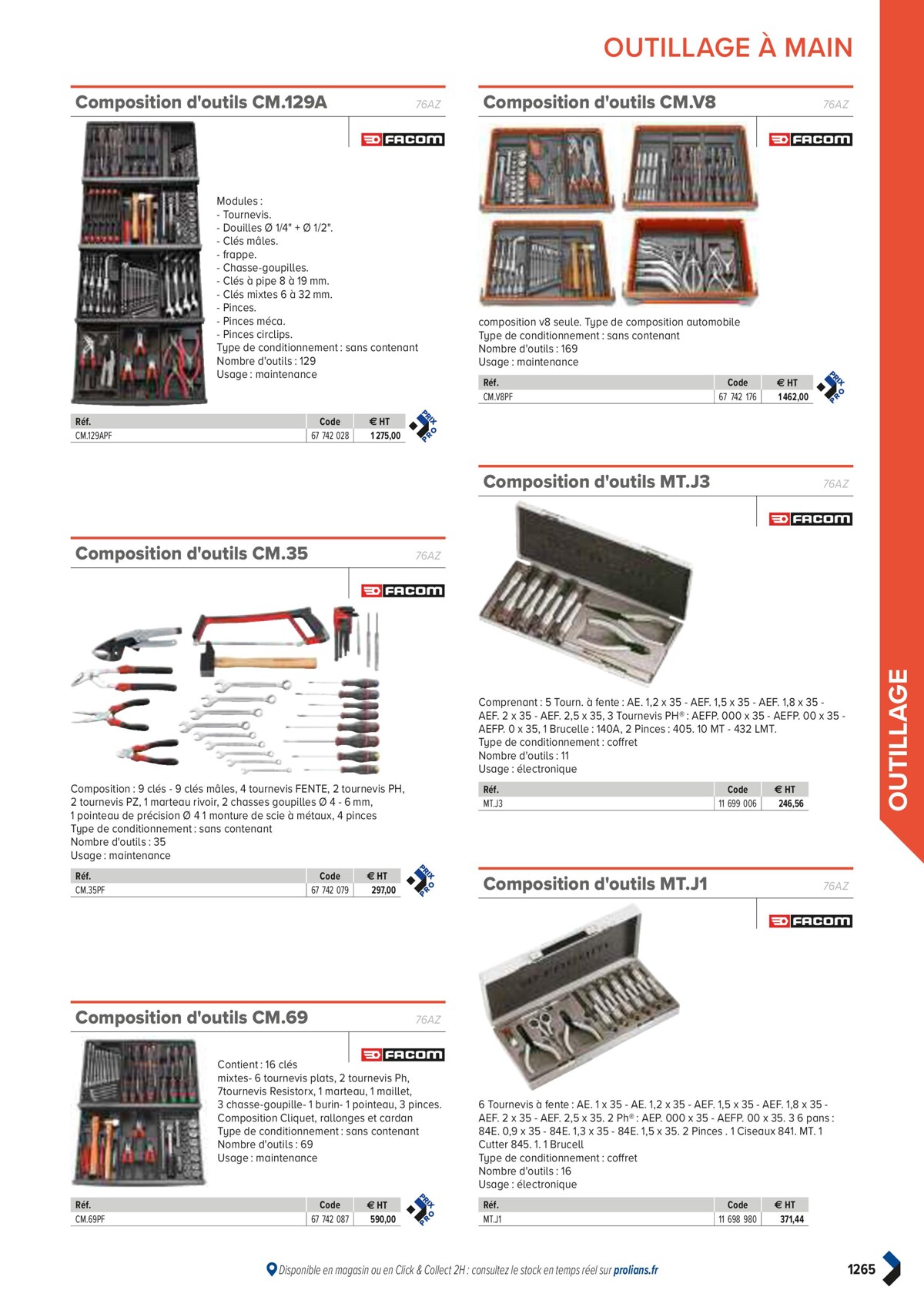 Catalogue PRO&DISPO L'OFFRE 100% STOCK DE PROLIANS, page 01267