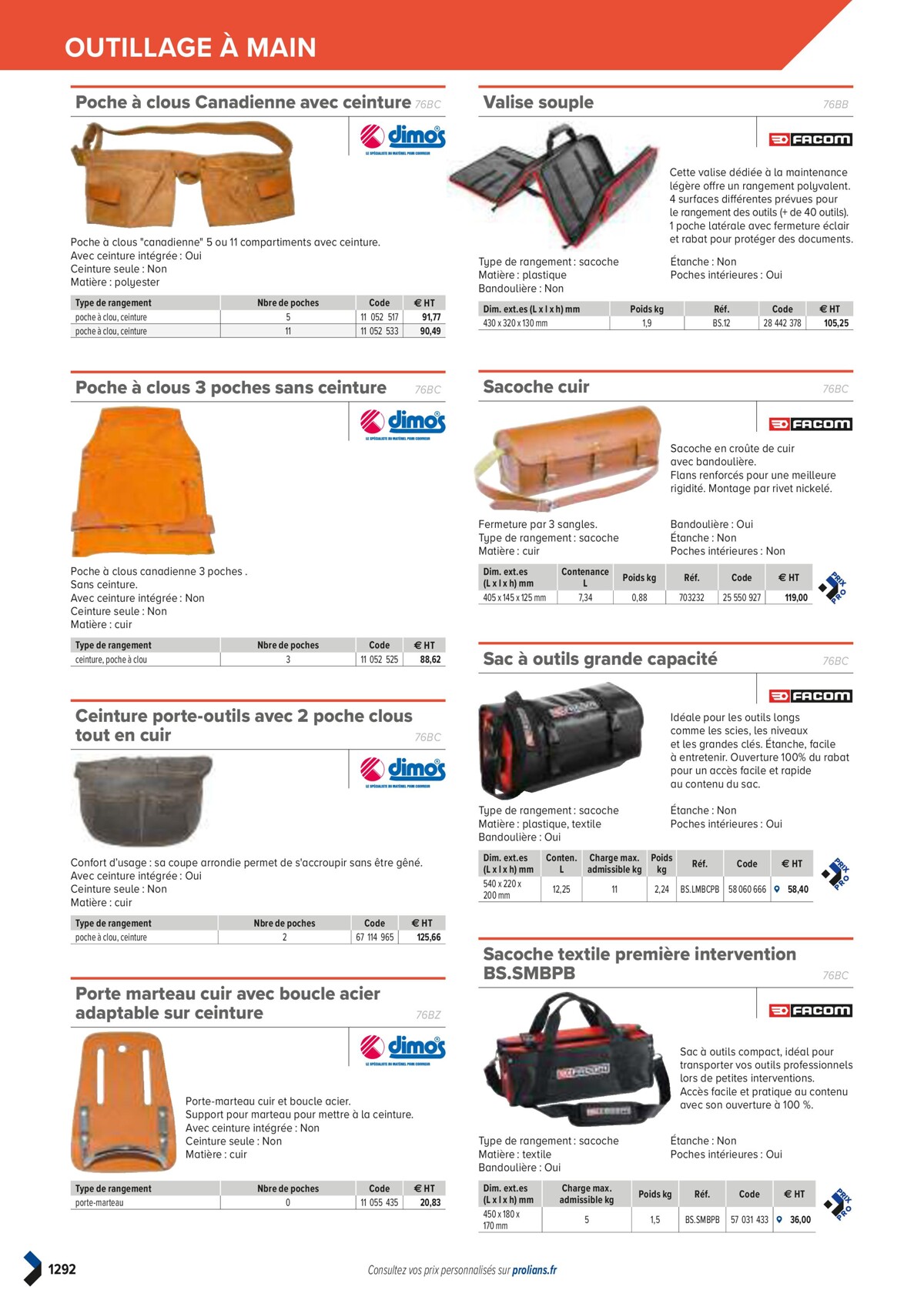 Catalogue PRO&DISPO L'OFFRE 100% STOCK DE PROLIANS, page 01294