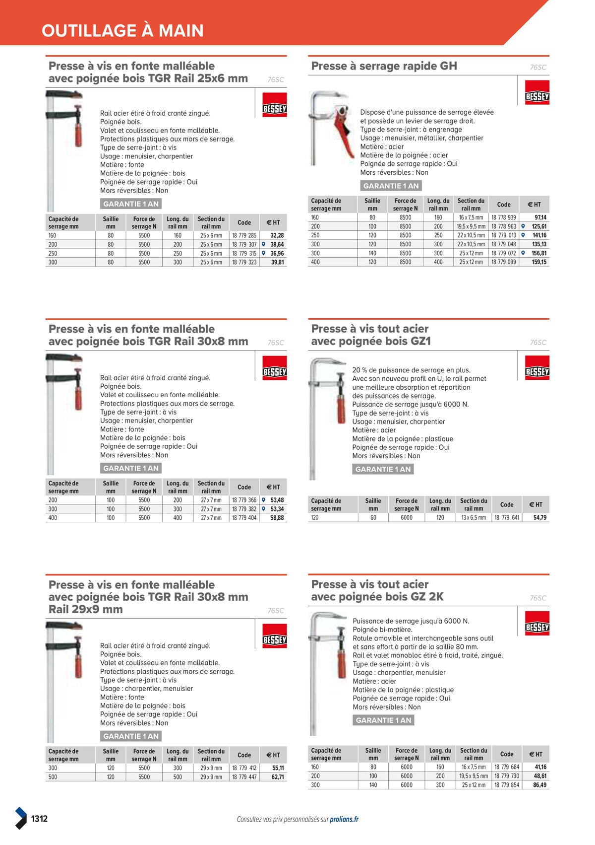 Catalogue PRO&DISPO L'OFFRE 100% STOCK DE PROLIANS, page 01314