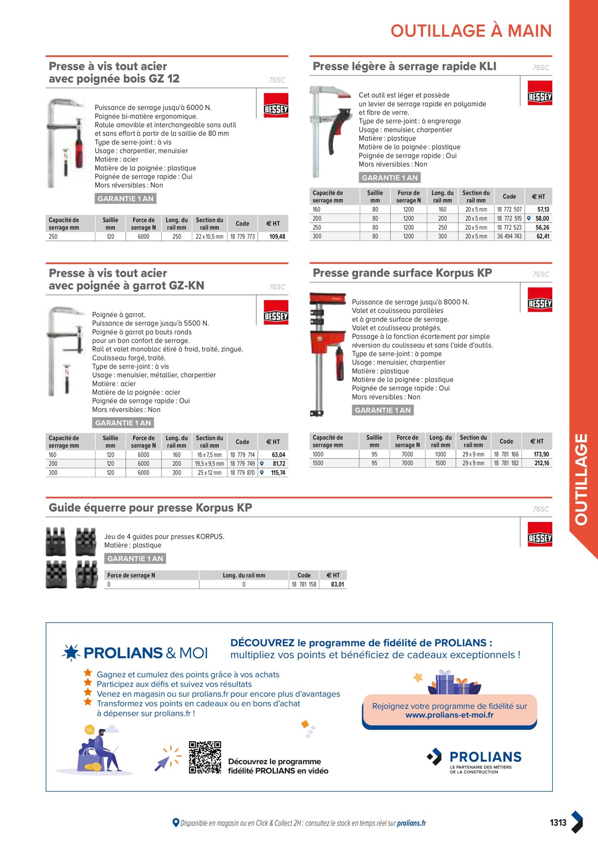 Catalogue PRO&DISPO L'OFFRE 100% STOCK DE PROLIANS, page 01315