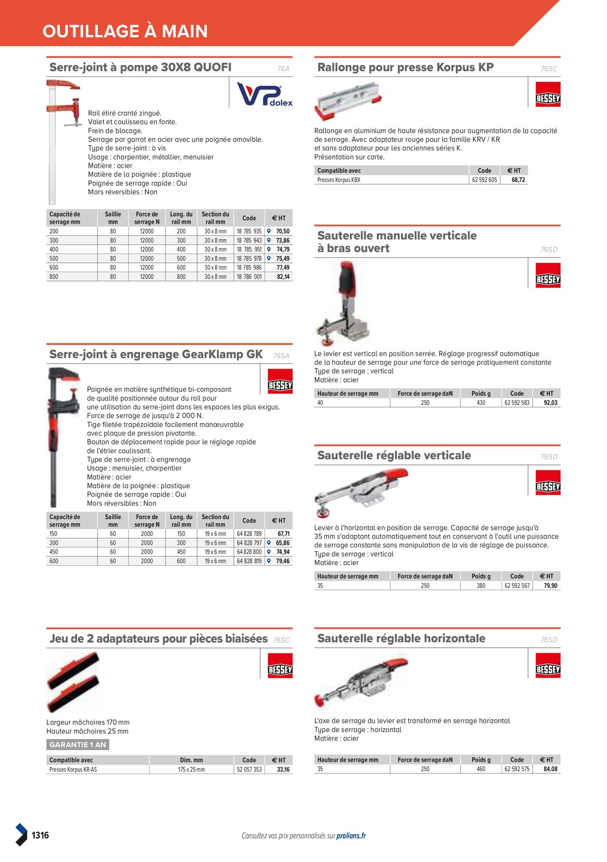 Catalogue PRO&DISPO L'OFFRE 100% STOCK DE PROLIANS, page 01318