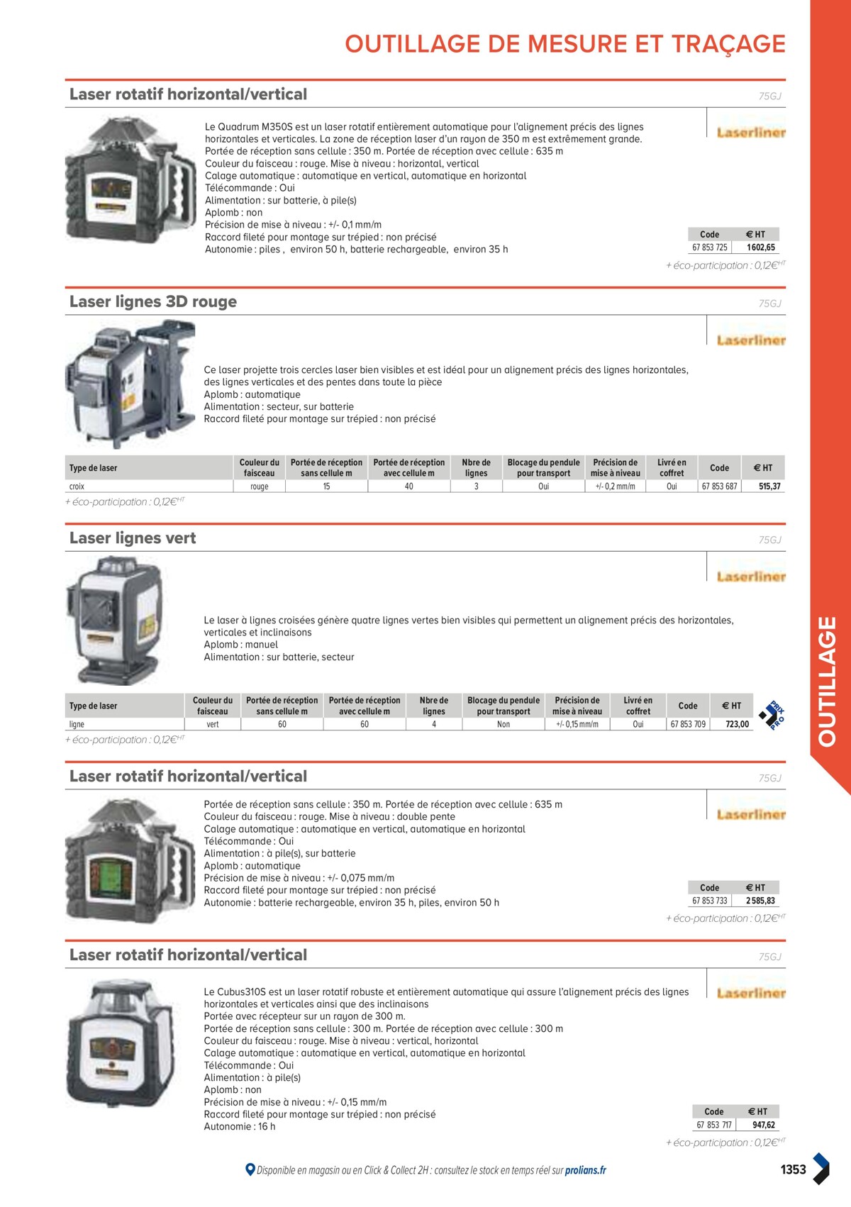 Catalogue PRO&DISPO L'OFFRE 100% STOCK DE PROLIANS, page 01355