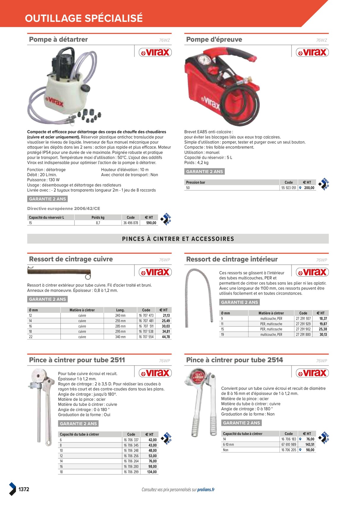 Catalogue PRO&DISPO L'OFFRE 100% STOCK DE PROLIANS, page 01374