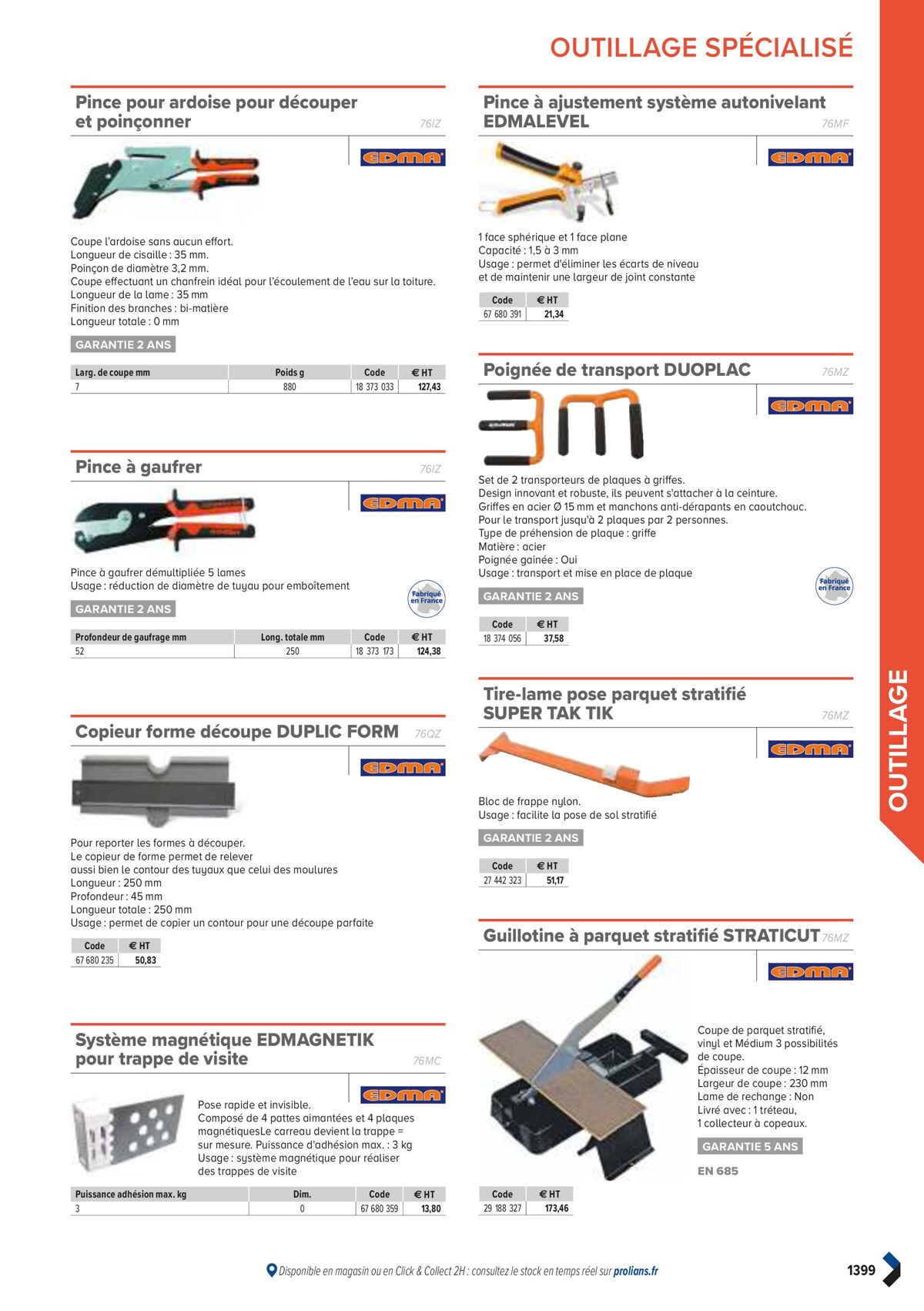 Catalogue PRO&DISPO L'OFFRE 100% STOCK DE PROLIANS, page 01401