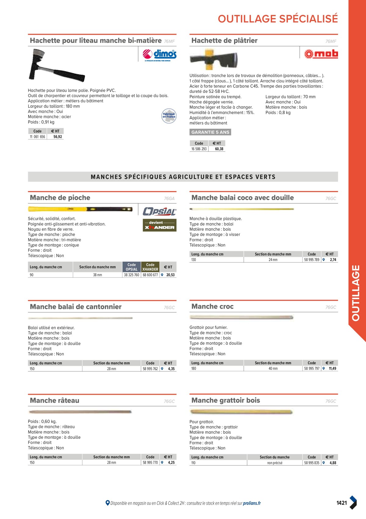 Catalogue PRO&DISPO L'OFFRE 100% STOCK DE PROLIANS, page 01423