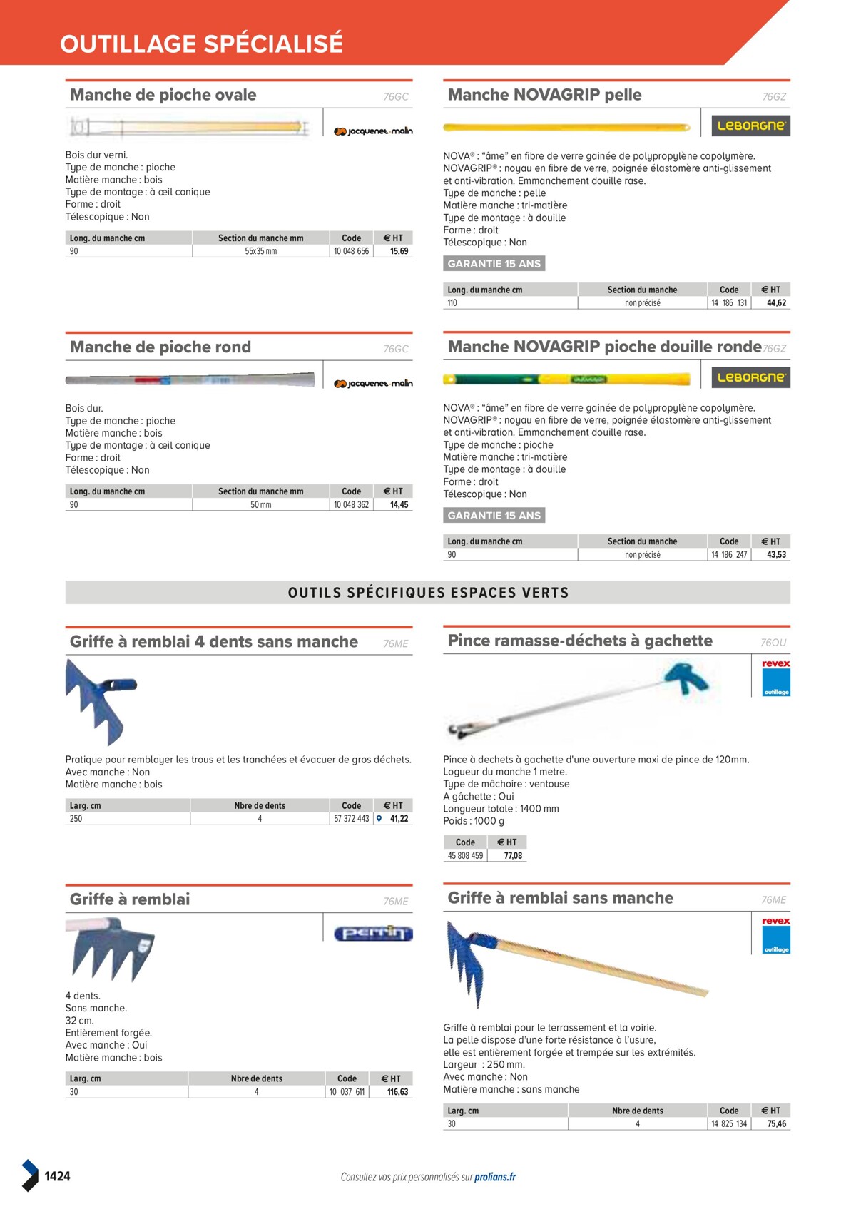 Catalogue PRO&DISPO L'OFFRE 100% STOCK DE PROLIANS, page 01426