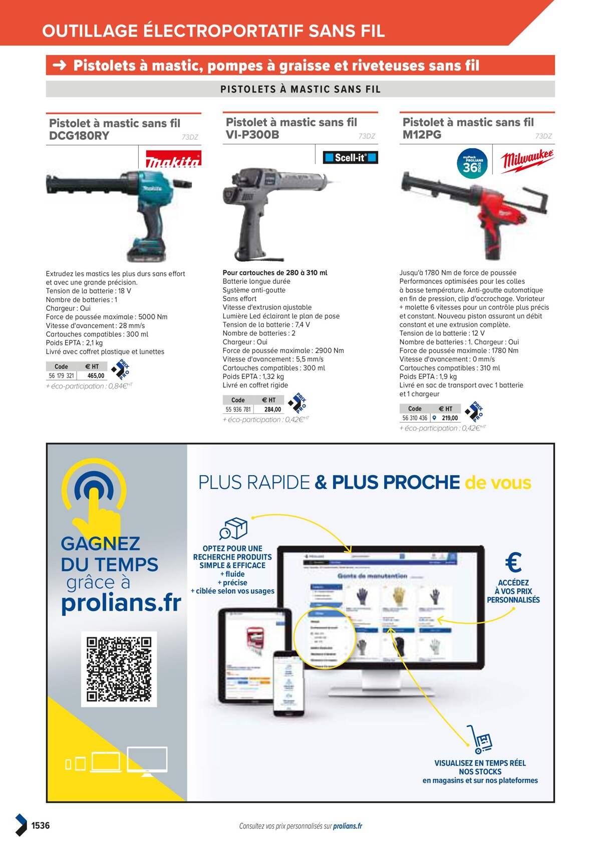 Catalogue PRO&DISPO L'OFFRE 100% STOCK DE PROLIANS, page 01538