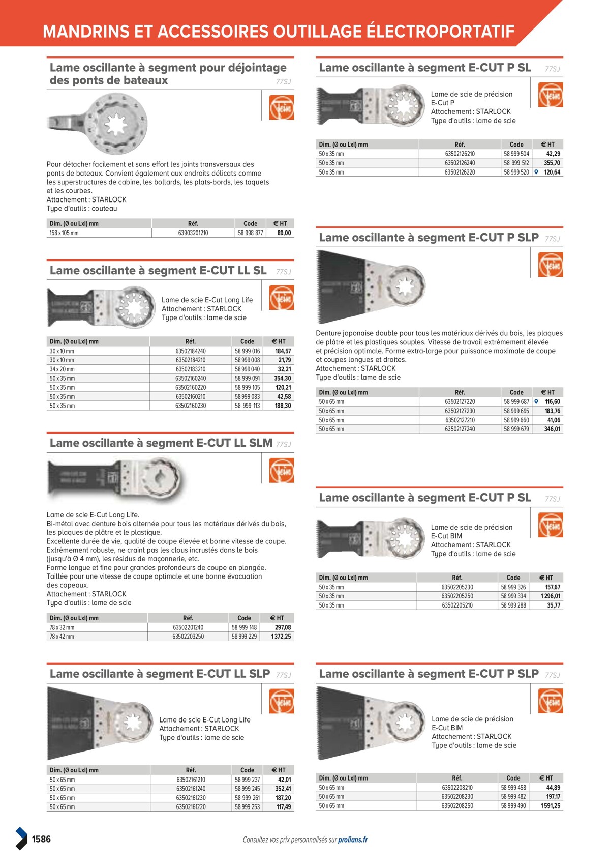 Catalogue PRO&DISPO L'OFFRE 100% STOCK DE PROLIANS, page 01588