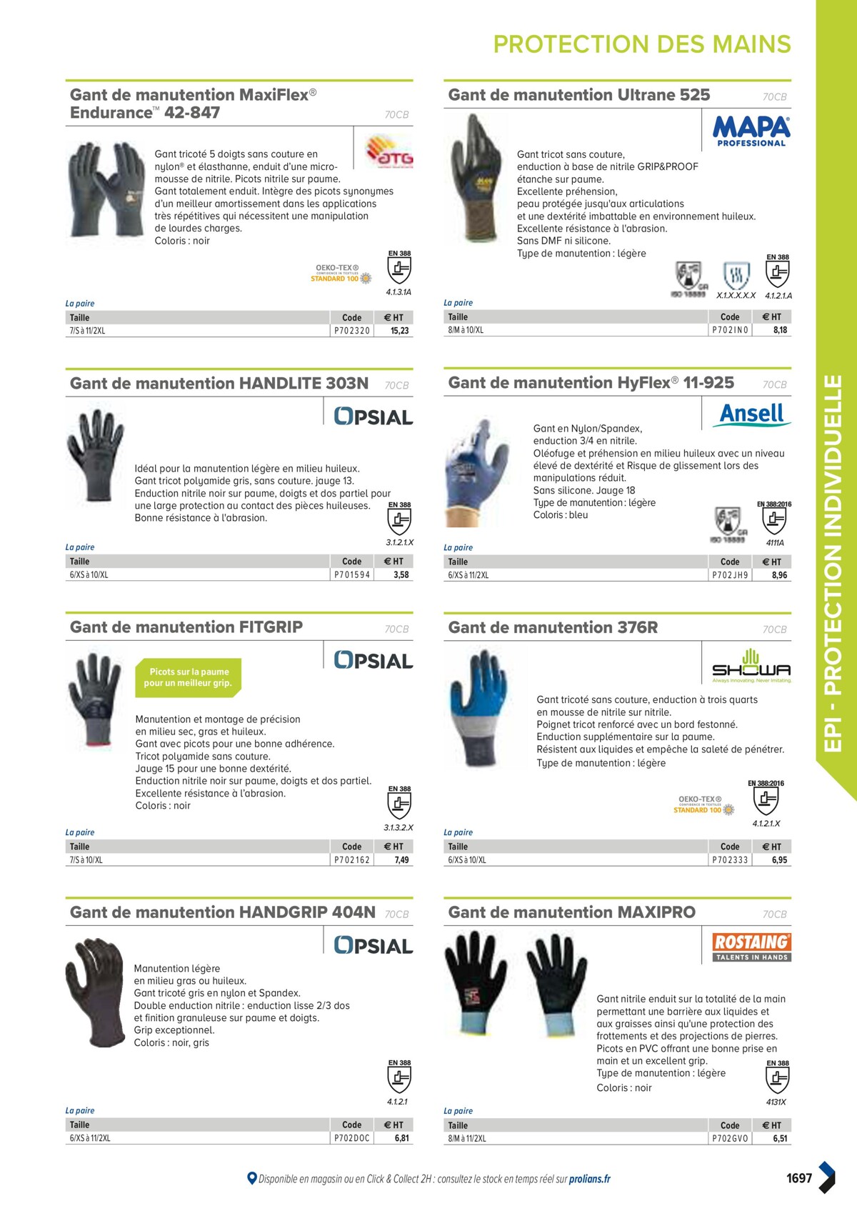 Catalogue PRO&DISPO L'OFFRE 100% STOCK DE PROLIANS, page 01699