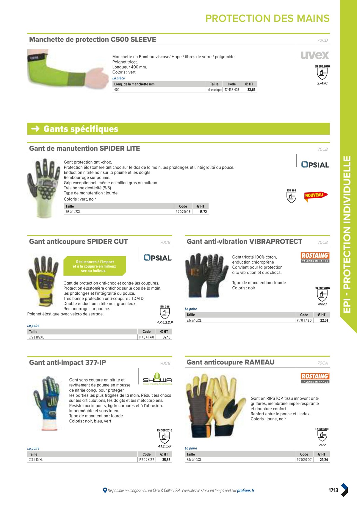 Catalogue PRO&DISPO L'OFFRE 100% STOCK DE PROLIANS, page 01715