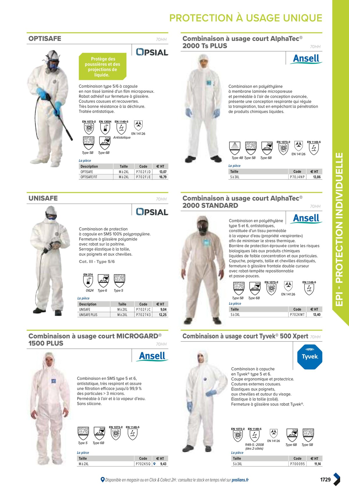 Catalogue PRO&DISPO L'OFFRE 100% STOCK DE PROLIANS, page 01731