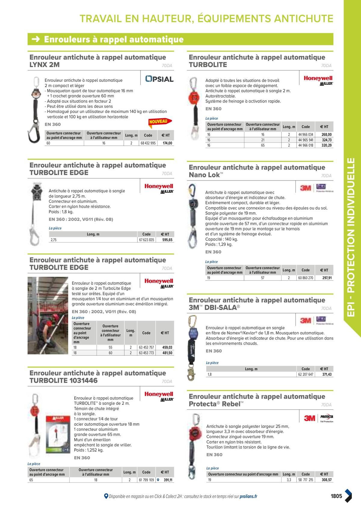 Catalogue PRO&DISPO L'OFFRE 100% STOCK DE PROLIANS, page 01807