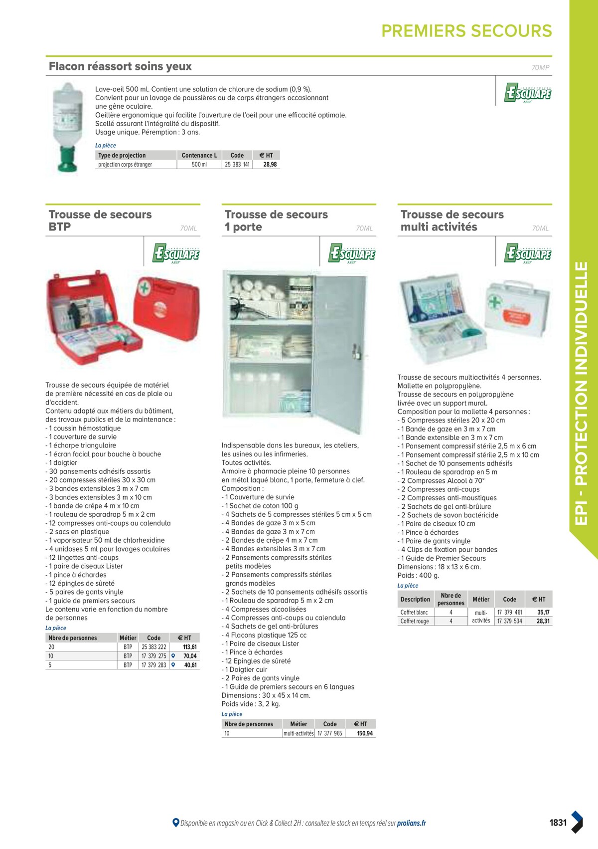 Catalogue PRO&DISPO L'OFFRE 100% STOCK DE PROLIANS, page 01833