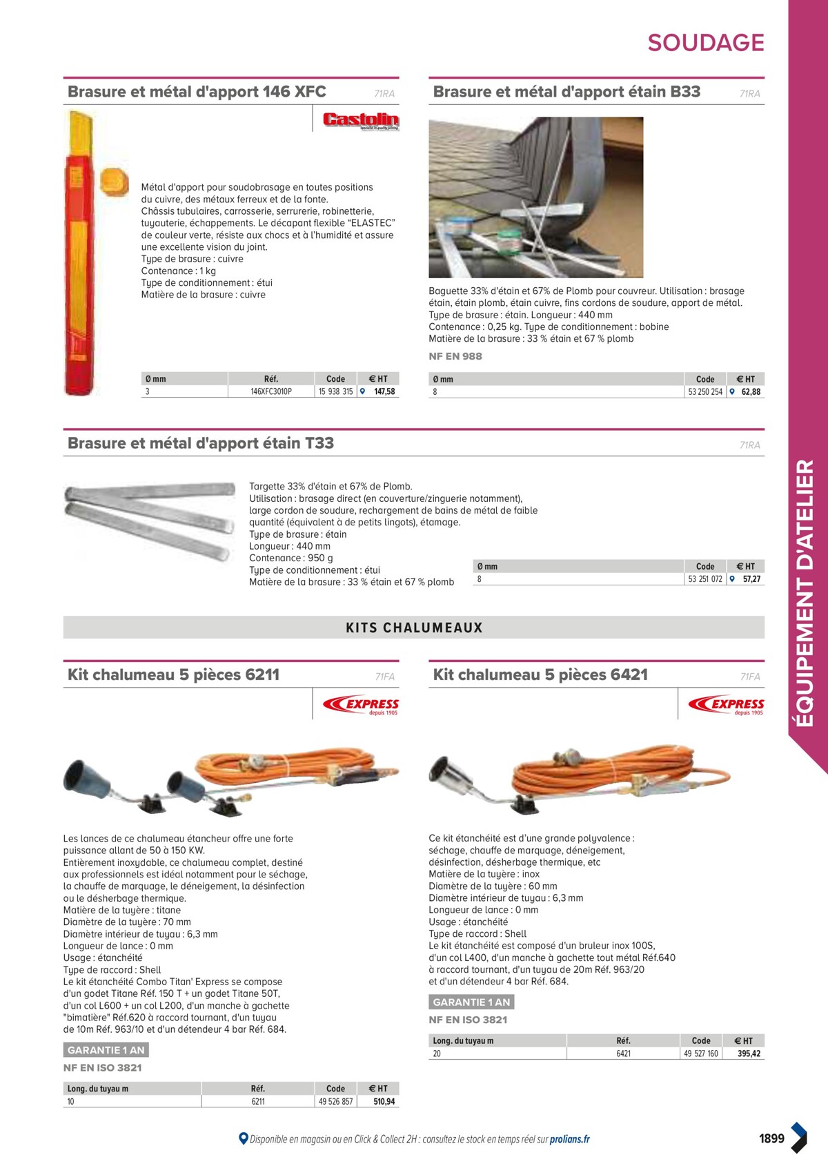 Catalogue PRO&DISPO L'OFFRE 100% STOCK DE PROLIANS, page 01901