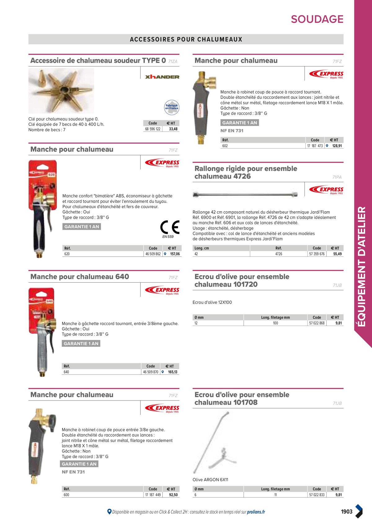 Catalogue PRO&DISPO L'OFFRE 100% STOCK DE PROLIANS, page 01905