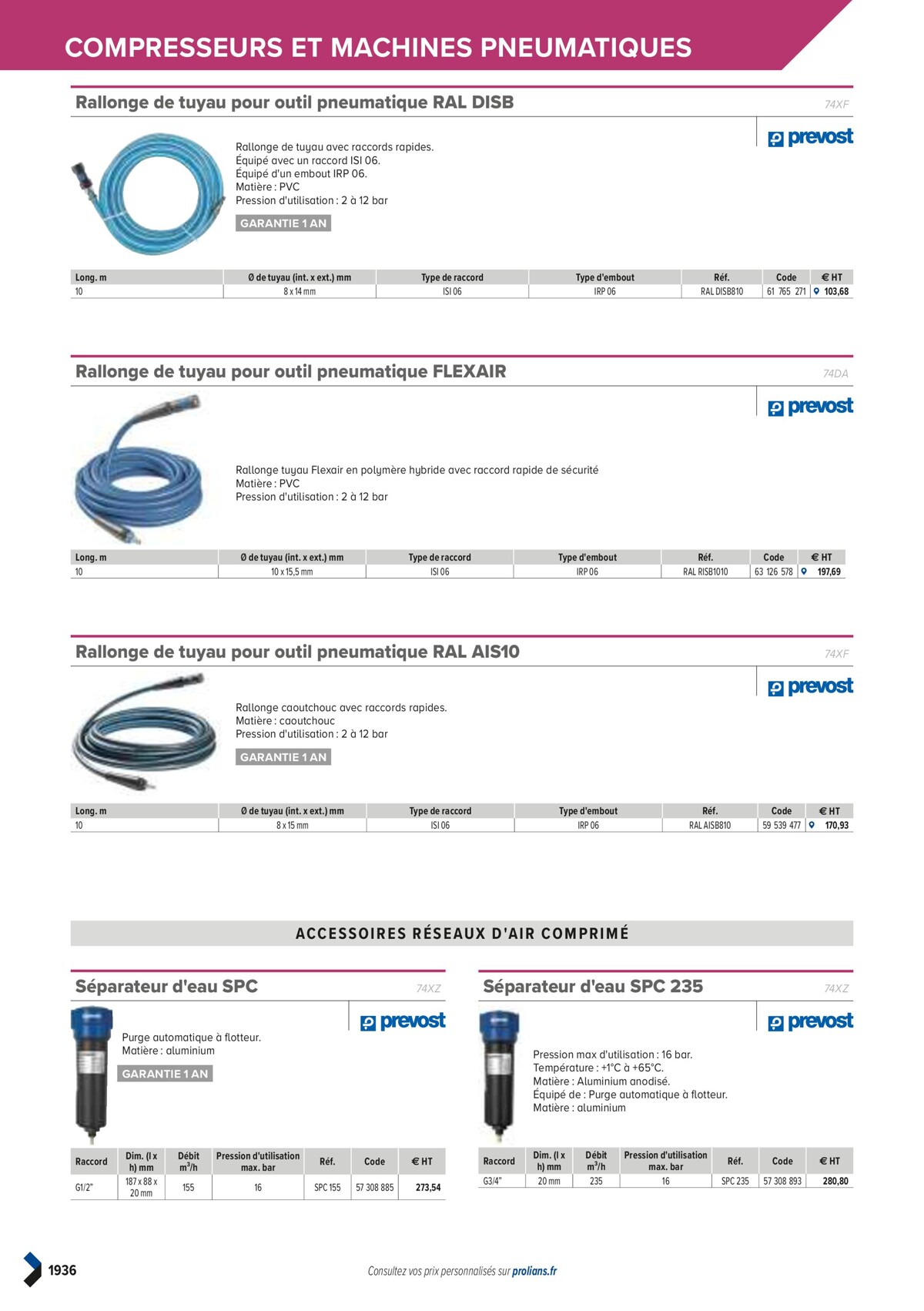 Catalogue PRO&DISPO L'OFFRE 100% STOCK DE PROLIANS, page 01938