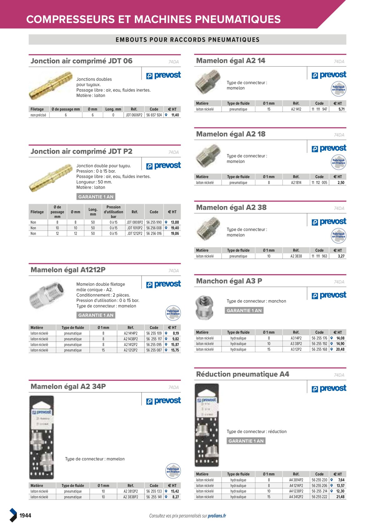 Catalogue PRO&DISPO L'OFFRE 100% STOCK DE PROLIANS, page 01946