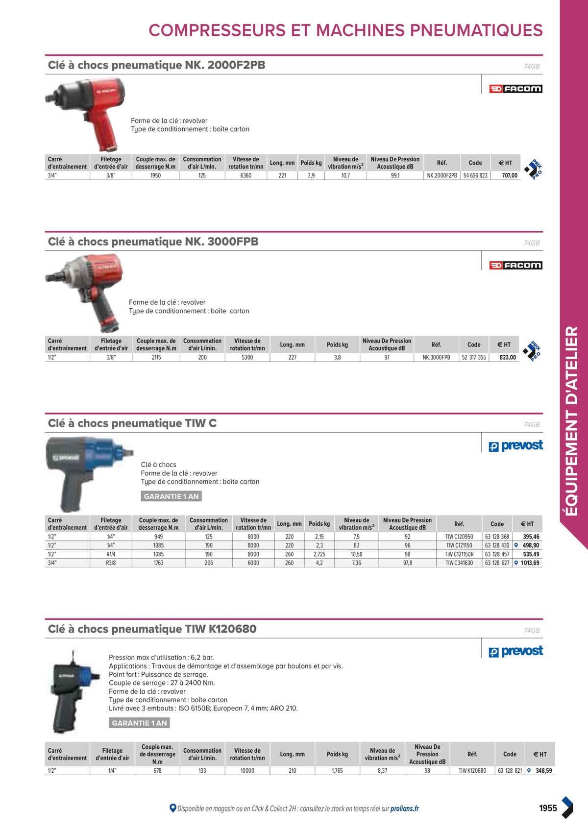 Catalogue PRO&DISPO L'OFFRE 100% STOCK DE PROLIANS, page 01957