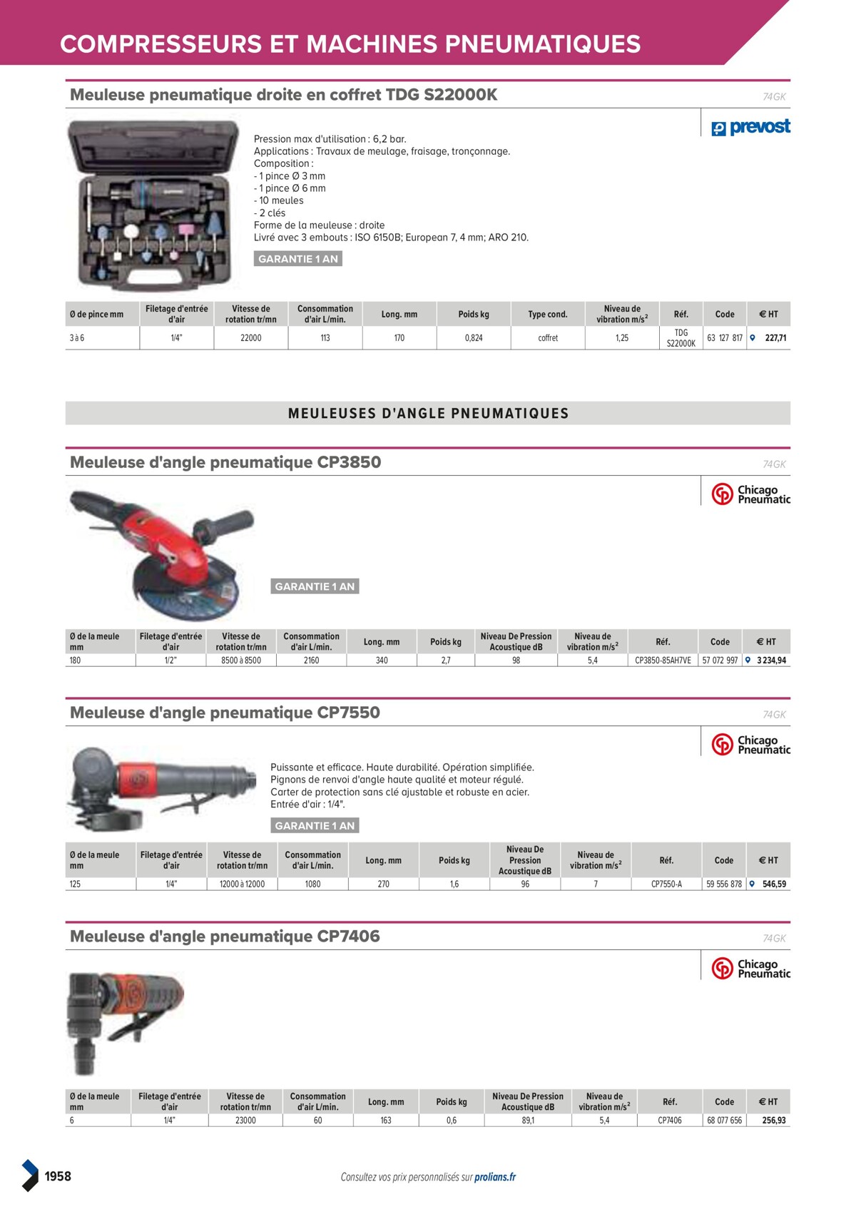 Catalogue PRO&DISPO L'OFFRE 100% STOCK DE PROLIANS, page 01960