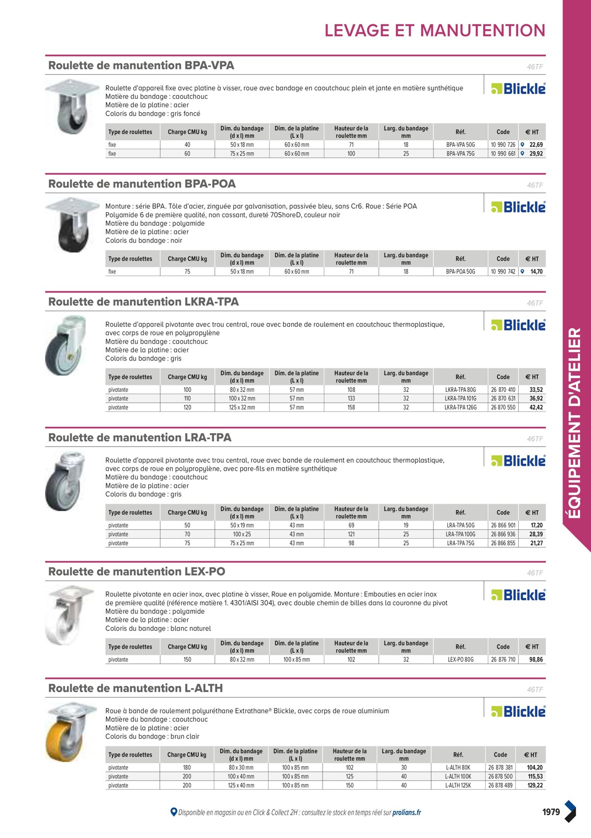 Catalogue PRO&DISPO L'OFFRE 100% STOCK DE PROLIANS, page 01981