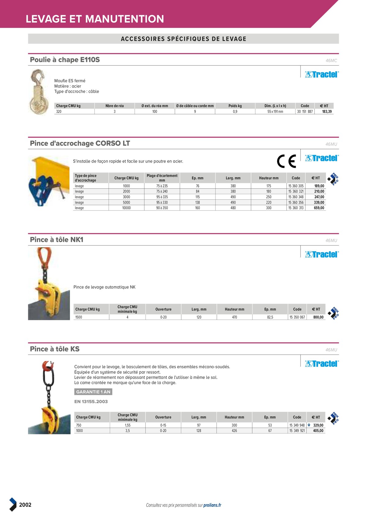 Catalogue PRO&DISPO L'OFFRE 100% STOCK DE PROLIANS, page 02004