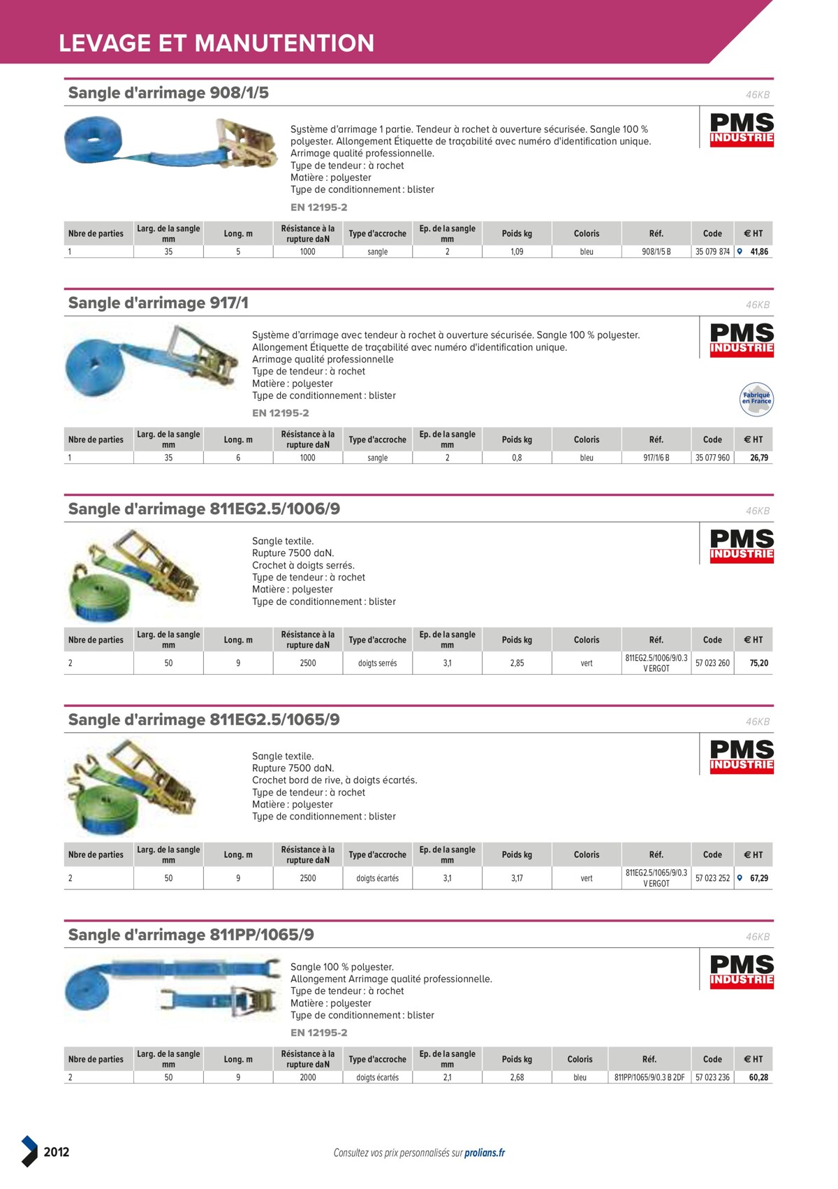 Catalogue PRO&DISPO L'OFFRE 100% STOCK DE PROLIANS, page 02014