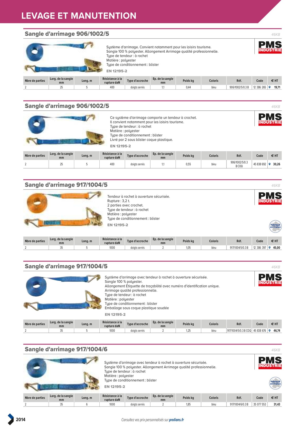 Catalogue PRO&DISPO L'OFFRE 100% STOCK DE PROLIANS, page 02016