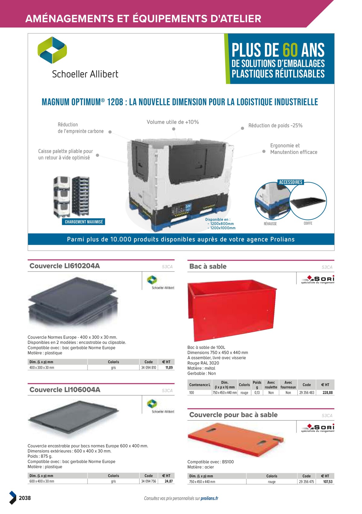 Catalogue PRO&DISPO L'OFFRE 100% STOCK DE PROLIANS, page 02040