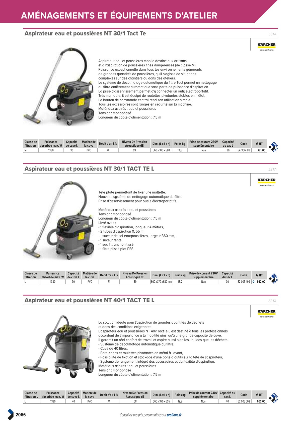 Catalogue PRO&DISPO L'OFFRE 100% STOCK DE PROLIANS, page 02068