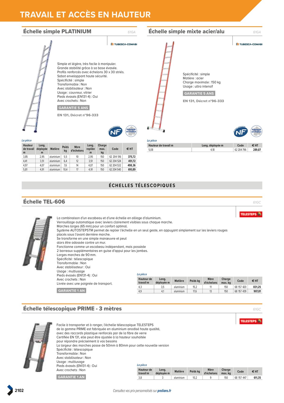 Catalogue PRO&DISPO L'OFFRE 100% STOCK DE PROLIANS, page 02104