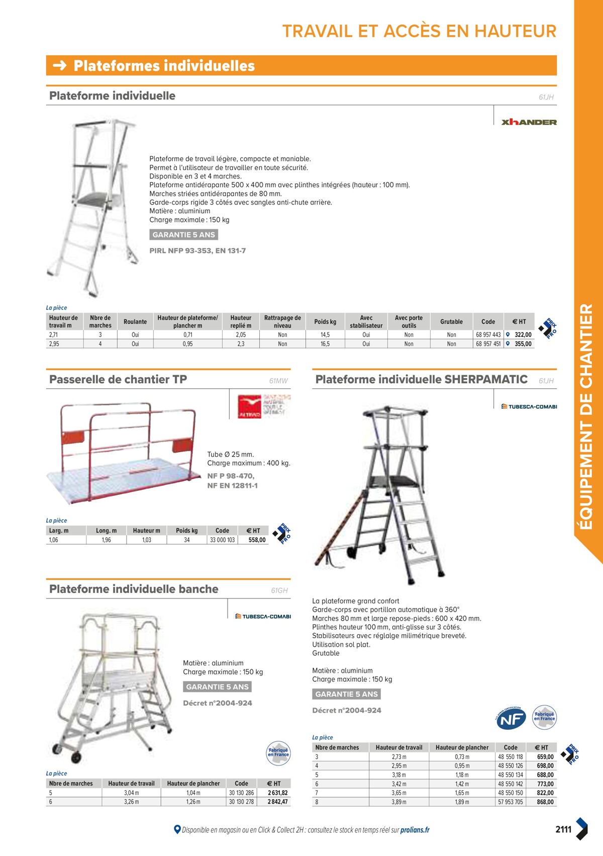 Catalogue PRO&DISPO L'OFFRE 100% STOCK DE PROLIANS, page 02113