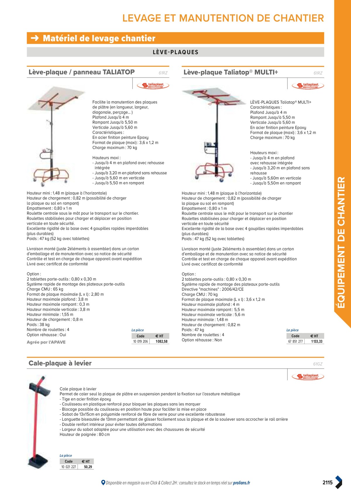 Catalogue PRO&DISPO L'OFFRE 100% STOCK DE PROLIANS, page 02117